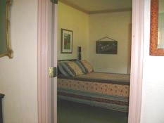 bedroom at the Arkansas House river cabin