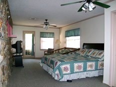 Bedroom at the Arkansas House River House